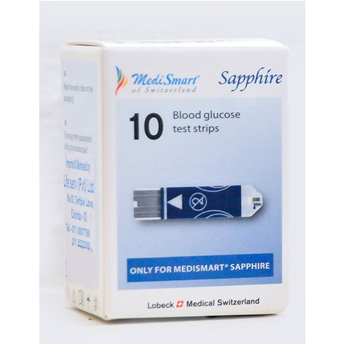 Medismart Sapphire Glucose Strips 10 pack
