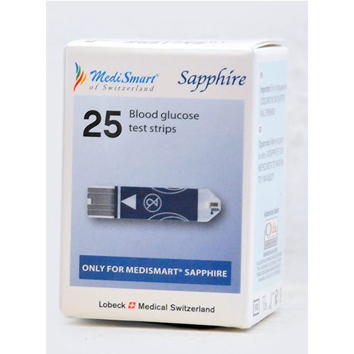 Medismart Sapphire Glucose Strips 25 pack